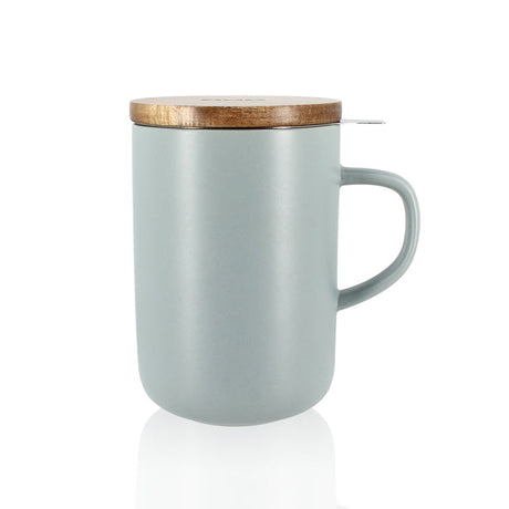 TISANIÈRE JULIET PERLE EN GRÈS ET COUVERCLE EN ACACIA DE 475 ML OGO – Café et thé – HygiRéa