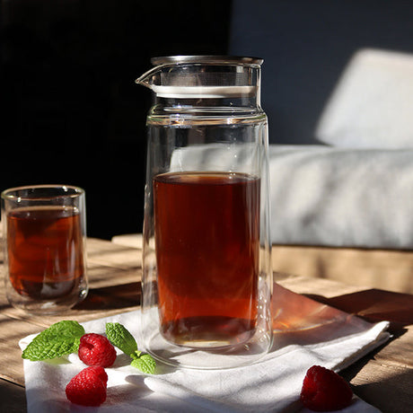 CARAFE VIKTOR DOUBLE PAROI 650ML COUVERCLE INFUSEUR – Carafe, pichet et bouteille – HygiRéa