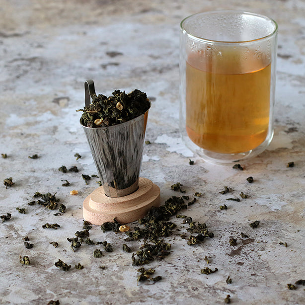 INFUSEUR À THÉ SVEN EN ACIER INOXYDABLE AVEC COUVERCLE BOIS – Café et thé – HygiRéa