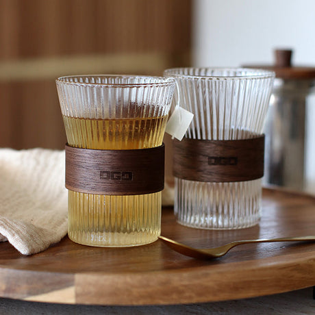 LOT DE 2 TASSES KARL 250ML EN VERRE BOROSILICATE TRANSPARENT – Café et thé – HygiRéa