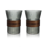 LOT DE 2 TASSES KARL 250ML EN VERRE BOROSILICATE GRAPHITE – Café et thé – HygiRéa