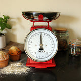 BALANCE DE CUISINE MECANIQUE ROUGE 5KG/20G – Pesage cuisine – HygiRéa