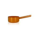CASSEROLE ECTOR 16CM ALU REVÊTEMENT CÉRAMIQUE JAUNE AVEC MANCHE BOIS – Casserole – HygiRéa