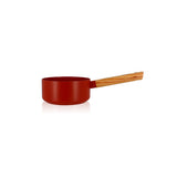 CASSEROLE ECTOR 16CM EN ALUMINIUM PAPRIKA AVEC MANCHE EN BOIS – Casserole – HygiRéa