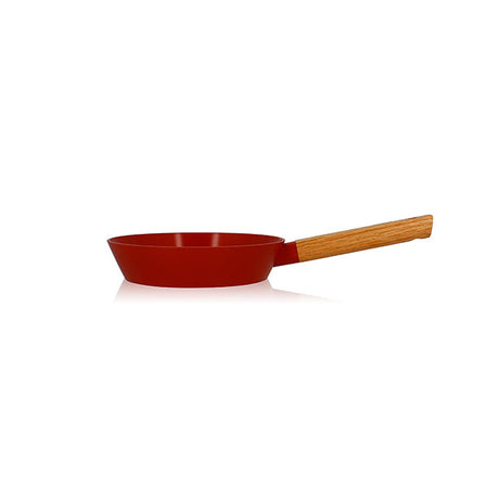 POÊLE ECTOR 20CM EN ALUMINIUM PAPRIKA AVEC MANCHE EN BOIS – Poêle, poêlon et sauteuse – HygiRéa