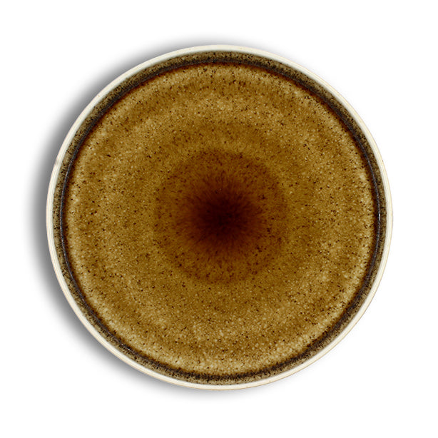 ASSIETTE PLATE STACK 27.5CM EN PORCELAINE MARRON – Assiette – HygiRéa