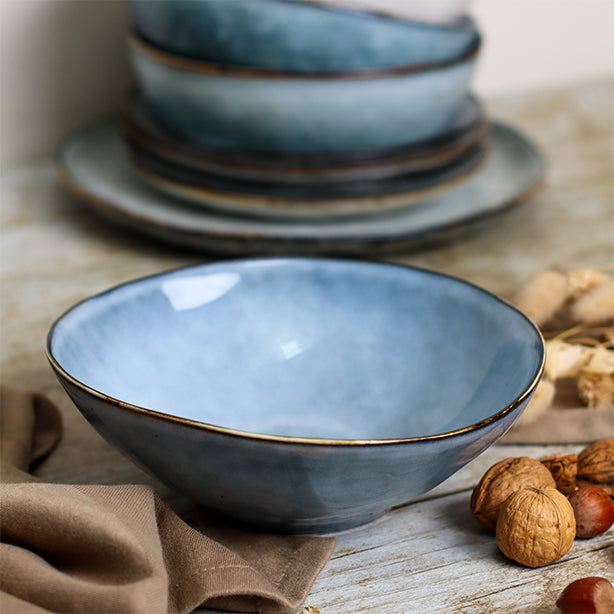 ASSIETTE GOURMET
ARONAL 24CM 1020ML
EN GRÈS BLEU