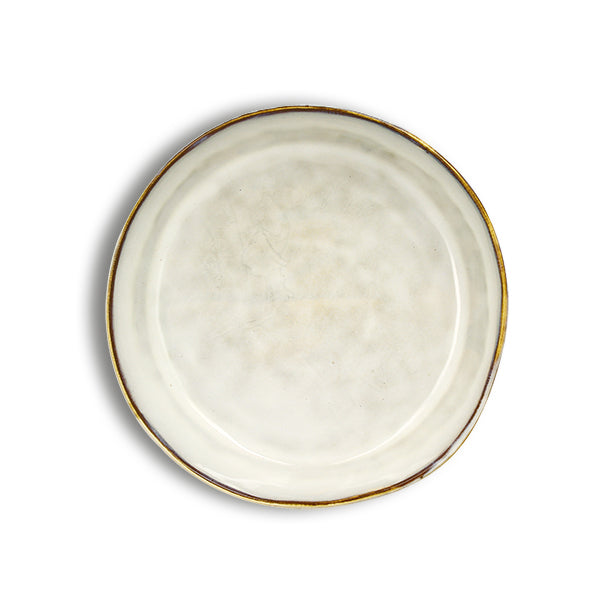 ASSIETTE COUPE BORAL 20CM EN GRÈS BEIGE CLAIR – Assiette – HygiRéa