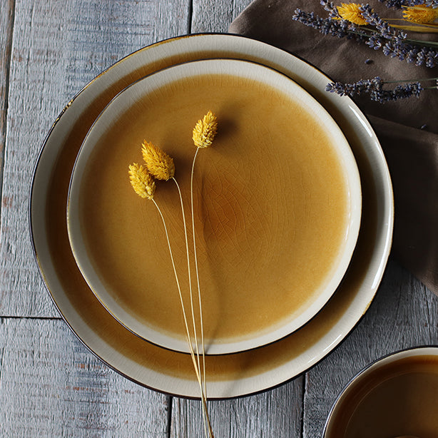 ASSIETTE DESSERT BALATA
20.5CM EN GRÈS JAUNE
