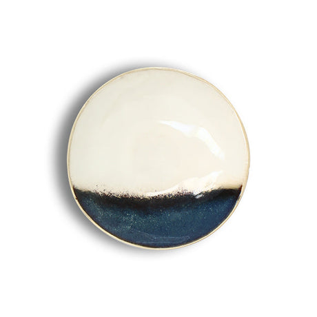 COUPELLE KATANGA 20CM EN GRÈS BLEU ET BLANC – Complément table – HygiRéa