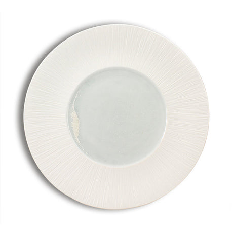 ASSIETTE PLATE URUS 28.5CM EN PORCELAINE BLEU ET BLANC – Assiette – HygiRéa