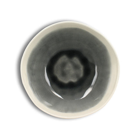 BOL CAP 600ML EN GRÈS BLANC ET GRIS – Petit déjeuner – HygiRéa