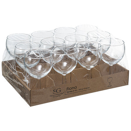 Lot de 12 verres ballon Fiona 19 cl en box palette