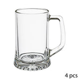 Lot de 4 verres à bière avec anse 32 cl