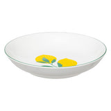 Assiette creuse Citrons diam 20 cm porcelaine blanc
