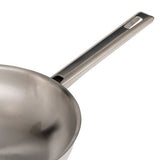 Lot de 2 poêles inox diam 24/28 cm Brillance