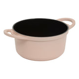 Cocotte avec panier et ustensile 24 cm fonte d'aluminium rose