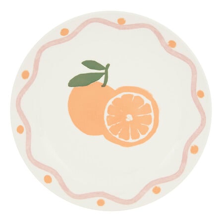 Assiette à dessert Fruity diam 19 cm orange