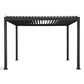 Pergola Evora Aluminium 3,6x3,6m Electrique – Tonnelles et Pergolas – HygiRéa