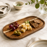 ASSIETTE DE PRESENTATION 30 X 20CM ACACIA - LOT DE 12