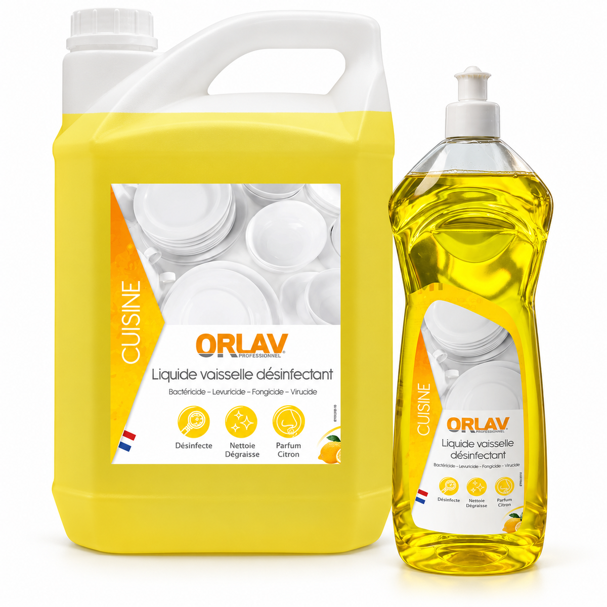 YELLOW BACTERICIDAL DISHWASHING LIQUID