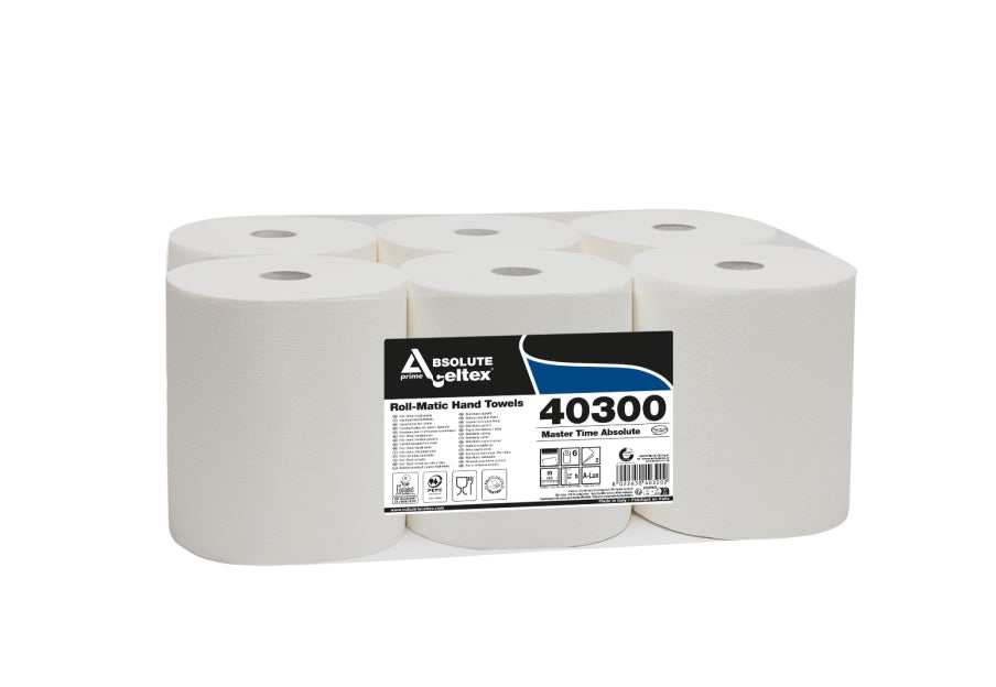 MASTER TIME-Rouleau Essuie-Main sans perforation – Essuyages Papiers – HygiRéa