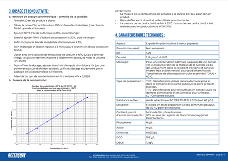 CIP OXY 5 – Désinfectant surfaces - concentré - non moussant – HygiRéa