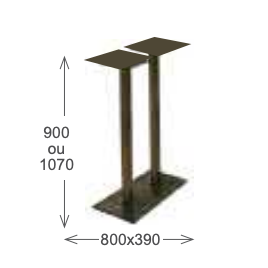 Pied Métal Indus Haut Extérieur / Intérieur