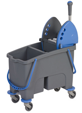 DUETTO seau bi-bac 16/24 litres press S – Chariots de Lavage – HygiRéa