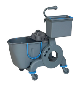 Giotto Easy Duo seau bi-bac 10/15 litres Press V – Chariots de Lavage – HygiRéa