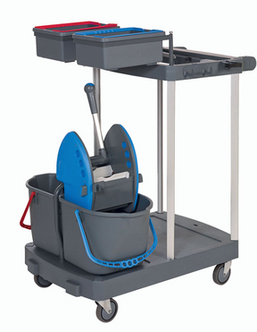 OPERA 0.1 seau bi -bac 15/15 litres PRESS S – Chariots Ménage / Lavage – HygiRéa