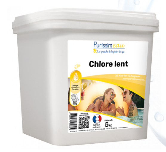 GALETS DE CHLORE LENT 250g – Chlore – HygiRéa