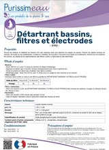 DETARTRANT PLAGE, FILTRE ET ELECTRODE