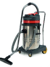 Aspirateur eau et poussières - 3 moteurs - 3 000 W - cuve inox -60L