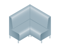 Angle (2 coupes d'onglet)