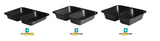 PLAT A COMPARTIMENTS NOIR (-20° / +120°)
