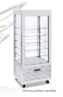 VITRINE POSITIVE VENTILEE - GAMME BACARA - 480 L