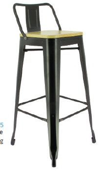 AUSTIN CHAISE HAUTE METAL ASSISE PIN NATUREL