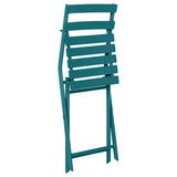 CHAISE PLIANTE GREENSBORO BLEU CANARD