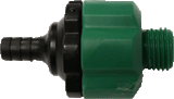 Clapet anti-retour noir et vert – Accessoires Central – HygiRéa