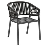 FAUTEUIL ORIENGO ALUMINIUM ANTHRACITE