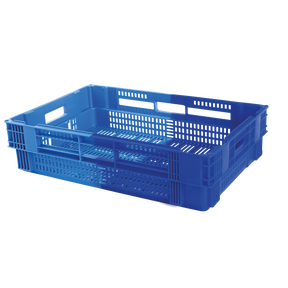 CAISSE AJOUREE 600X400 26L BLE/BLE – Caisse ajourée – HygiRéa