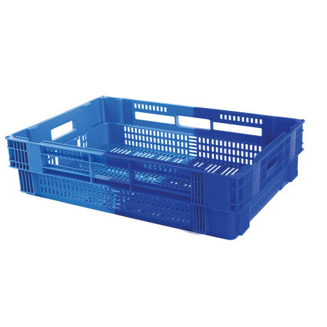 CAISSE AJOUREE 600X400 26L BLE/BLE – Caisse ajourée – HygiRéa