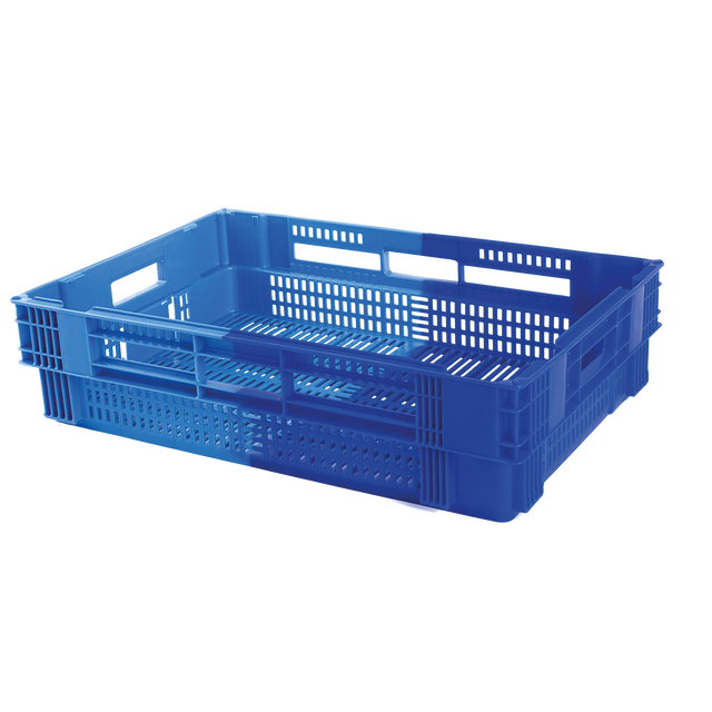 CAISSE AJOUREE 600X400 26L BLE/BLE – Caisse ajourée – HygiRéa
