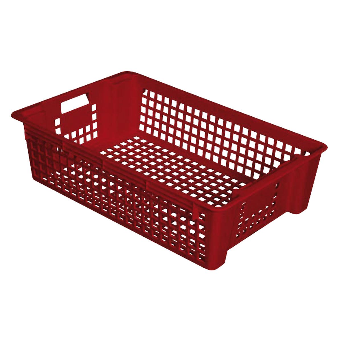 CAISSE AJ. EMPIL. EMB. 28 L BRIQUE – Caisse ajourée – HygiRéa