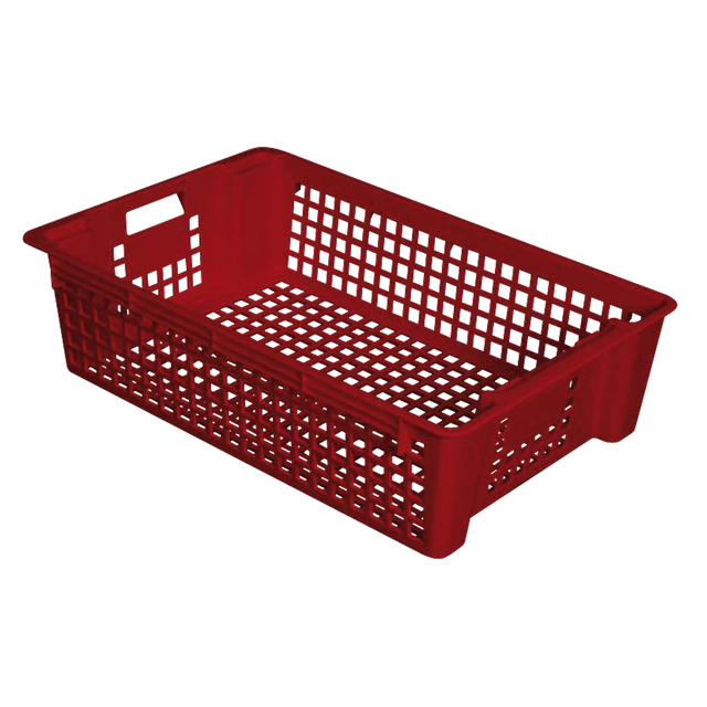 CAISSE AJ. EMPIL. EMB. 28 L BRIQUE – Caisse ajourée – HygiRéa