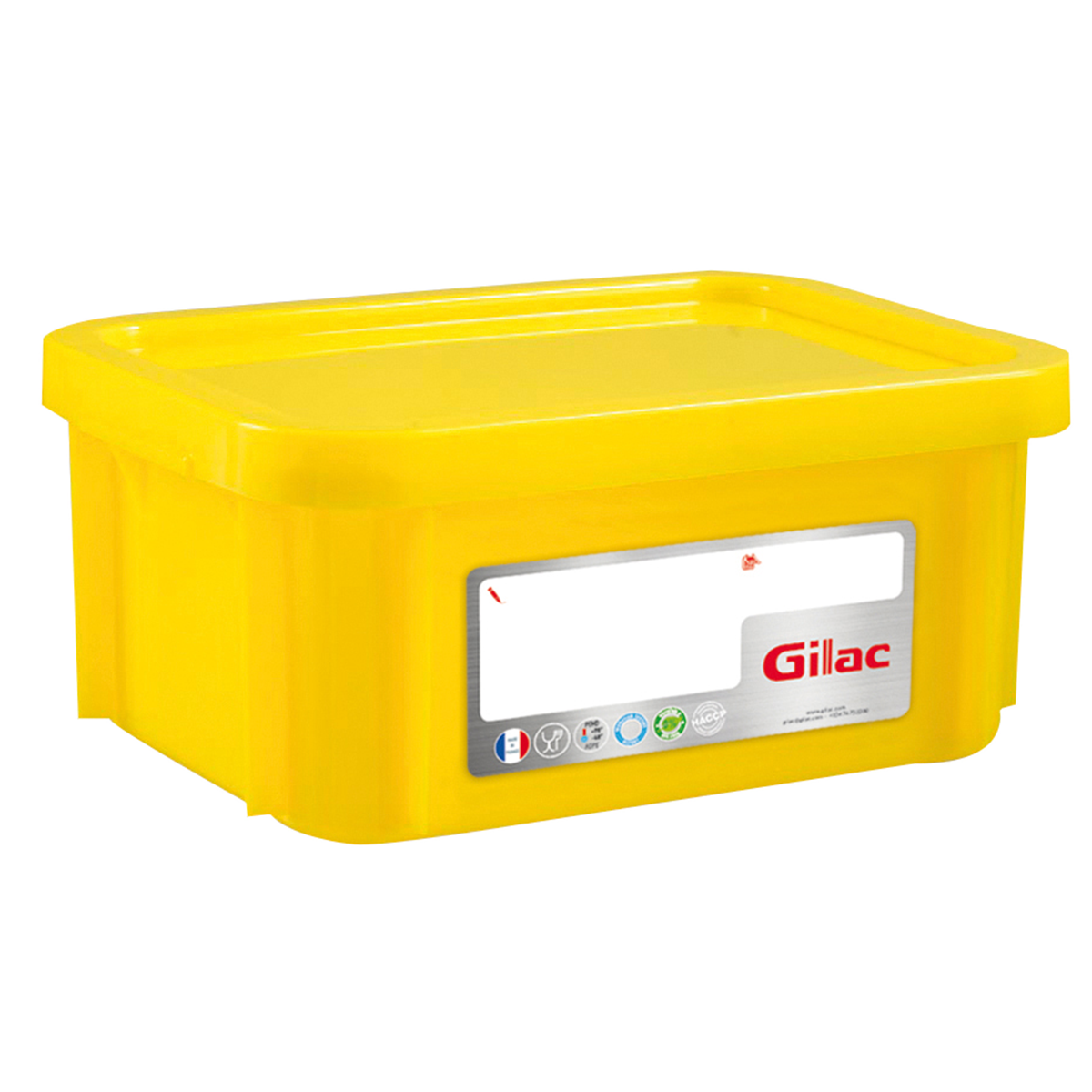 BAC HACCP RECT. 12 L + COUV. – Bac renforcé – HygiRéa