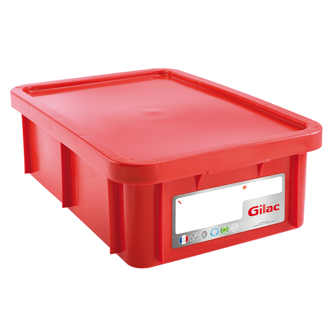 BAC HACCP RECT. 25 L + COUV. – Bac renforcé – HygiRéa