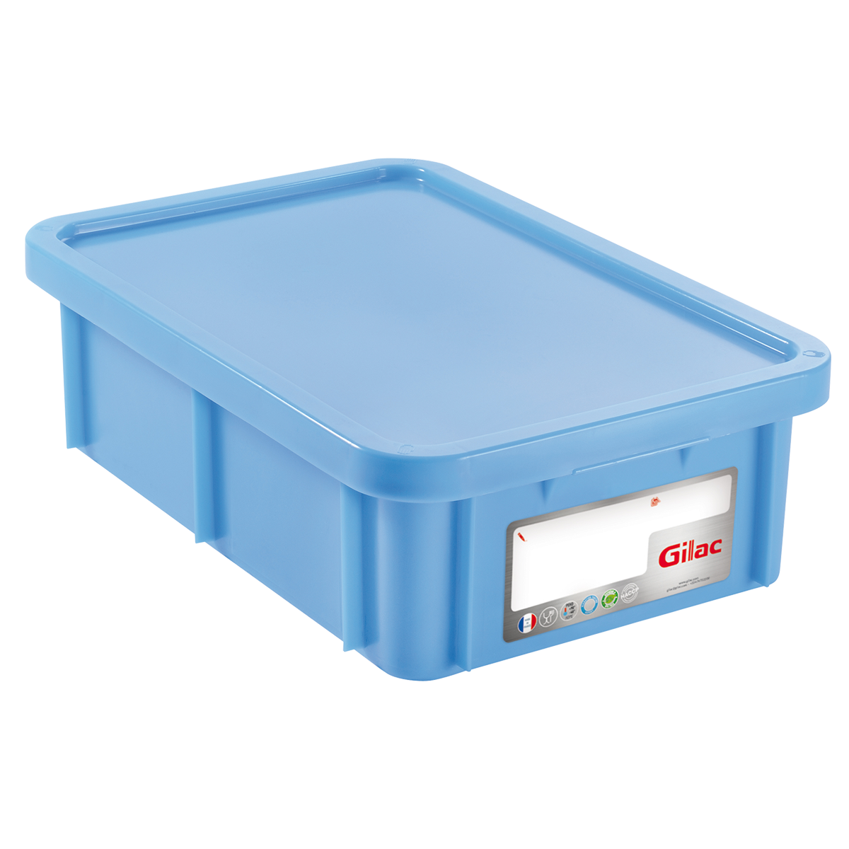 BAC HACCP RECT. 25 L + COUV. – Bac renforcé – HygiRéa