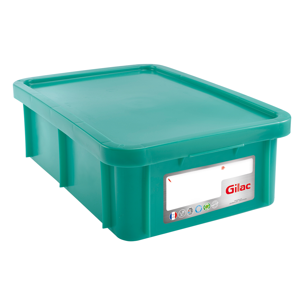 BAC HACCP RECT. 25 L + COUV. – Bac renforcé – HygiRéa